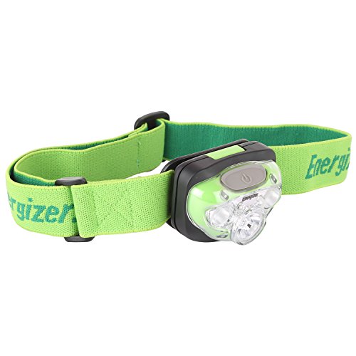 Energizer Vision HD+ LED Headlamp, Durable, Bright Headlamp for Outdoors, Camping and Emergency Light for Adults and Kids, Batteries Included, Pack of 1, Green