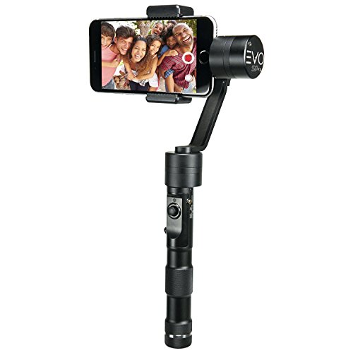 EVO SP 3 Axis Handheld Gimbal for Smartphones up to 6.5', Works with iPhone 7 and Galaxy S7, 1 Year USA Warranty