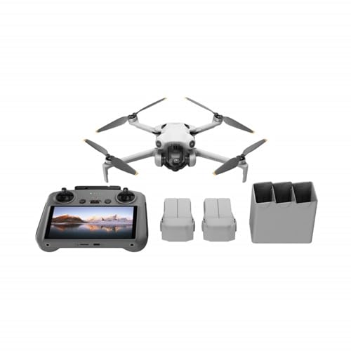 DJI Mini 4 Pro Fly More Combo Plus with DJI RC 2, Drones with Camera for Adults 4K, 3 Intelligent Flight Battery Plus for up to 135 Mins Flight Time, Smart Return to Home, Drone for Beginners