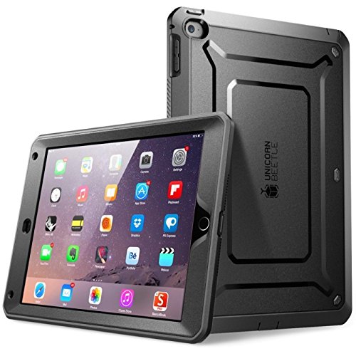 SUPCASE [Beetle Defense Series] Case for iPad Mini 3 Case Full-Body Rugged Case Cover with Built-in Screen Protector [Fit Apple iPad Mini 2 & 3, Not Fit iPad Mini 4] (Black)