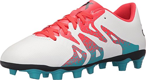 adidas Performance Women's X 15.4 FXG W Soccer Cleat,White/Shock Green/Black,7 M US