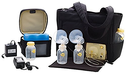 Medela Pump in Style Advanced with On The Go Tote, Double Electric Breast Pump, Nursing Breastfeeding Supplement, Portable Battery Pack, Sleek Microfiber Tote Bag Included with Breastpump