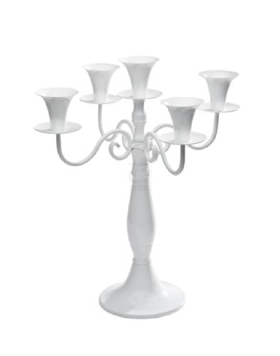 Studio Silversmiths 14' 5-light White Metal Candelabra Wedding Centerpiece Candle Holder