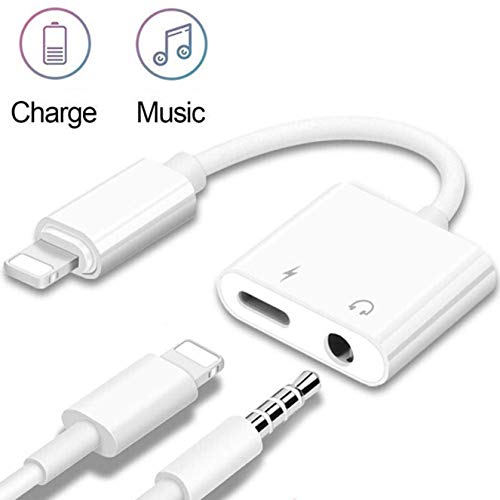 Headphone Adapter AUX Audio Jack Charging