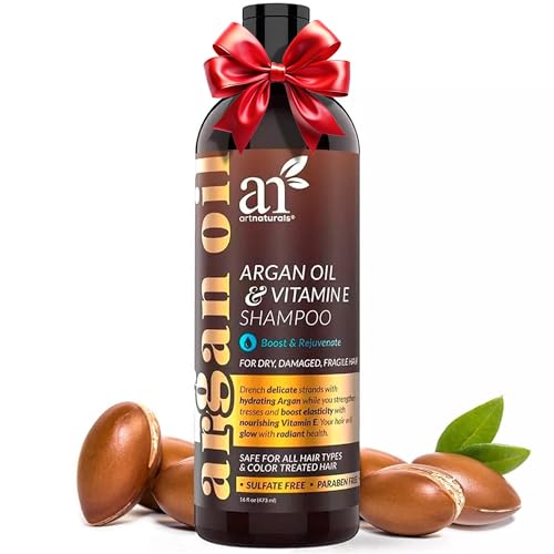artnaturals Argan Hair Growth Shampoo - (16 Fl Oz / 473ml) - Sulfate Free - Treatment for Hair Loss, Thinning & Regrowth - Men & Women - Infused with Biotin, Argan Oil, Keratin, Caffeine