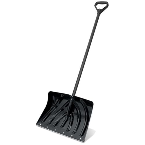 Suncast 20' Ergonomic Snow Shovel Pusher with Graphite Blade, Green