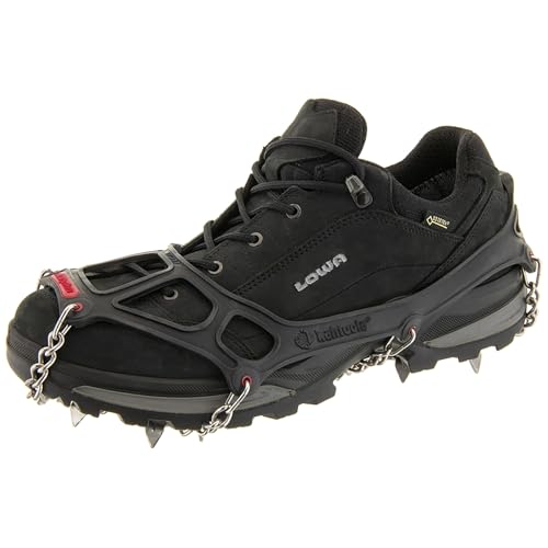 Kahtoola MICROspikes Footwear Traction for Winter Trail Hiking & Ice Mountaineering - Black - Medium
