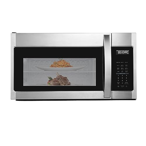 BLACK+DECKER EM044KB19 Over The Range Microwave Oven with One Touch, 1000 Watts, 400 CFM and Auto Cooking, OTR 1.9 Cu.ft