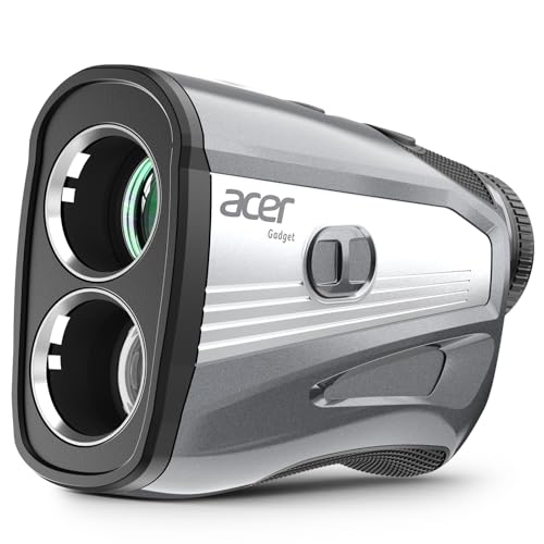 Acer Golf Rangefinder with Slope - 1200 Yards Laser Range Finder for Hunting, 6X Magnification Rangefinders Golf with Flag Pole Locking Vibration, Rechargeable Magnetic Golfing Gift for Men