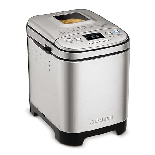 Cuisinart Bread Maker Machine, Compact and Automatic, Customizable Settings, Up to 2lb Loaves, CBK-110NAS