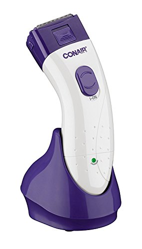 Conair Body and Facial Hair Removal for Women, Cordless Rechargeable Dual Foil Shaver & Trimmer, Perfect for Face, Ear/Nose, Eyebrows, Legs, and Bikini Lines
