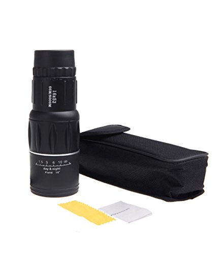 Miluo Tech 16x52 Dual Focus Monocular Telescope/Monocular Scope for Hunting, Camping, Surveillance