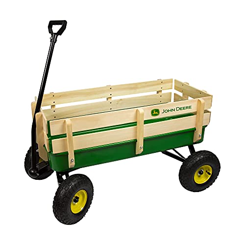 TOMY John Deere Steel Stake Wagon, Green