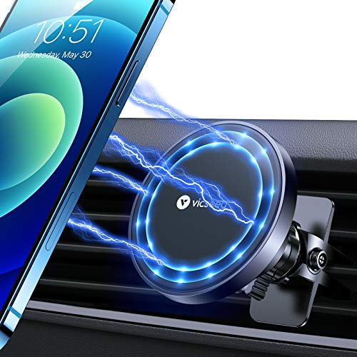 VICSEED for MagSafe Car Mount [Upgraded Strongest Magnet Power] Magnetic Phone Holder for Car Vent 360 Adjustable Magnetic Car Phone Holder Mount for iPhone 17 Pro Max 16 15 14 13 12 Plus Mini