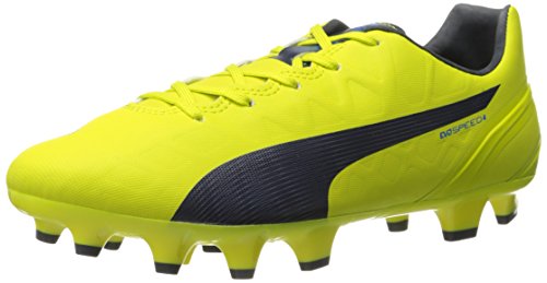 PUMA Women's Evospeed 4.4 Firm Ground WN's-W, Sulphur Spring/Total Eclipse/Electric Blue Lemonade, 6 B US