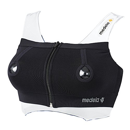 Medela Easy Expression Hands-Free Bustier, Large, Black