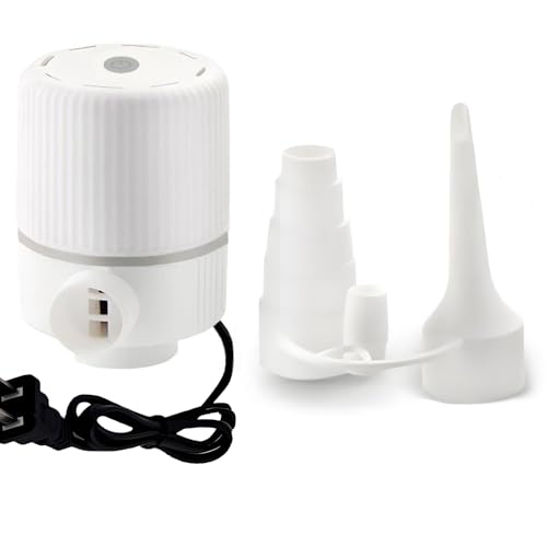 Atojarkle 2-in-1 Electric Air Pump for Inflatables, Portable Vacuum Bag Pump for Storage Bags, Inflator & Deflator Pumps for Outdoor Camping, Air Mattress Beds, Boats, Inflatable Cushion, Pool Floats