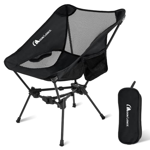 MOON LENCE Portable Camping Chair Backpacking Chair - The 4th Generation Ultralight Folding Chair - Compact, Lightweight Foldable Chairs for Hiking Mountaineering Beach