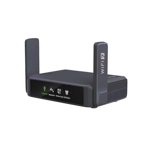 GL.iNet GL-BE3600 (Slate 7) Portable Travel Router, Pocket Dual-Band Wi-Fi 7, 2.5G Router, Portable VPN Routers WiFi for Travel, Public Computer Routers, Business Trip, Moblie/RV/Cruise/Plane