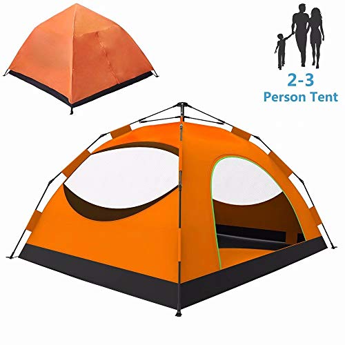 LETHMIK Backpacking Tent, Instant Automatic pop up Tent, 2-4 Person, Waterproof Lightweight Double Layer Camping Tent for Outdoor Hunting, Hiking, Climbing, Travel