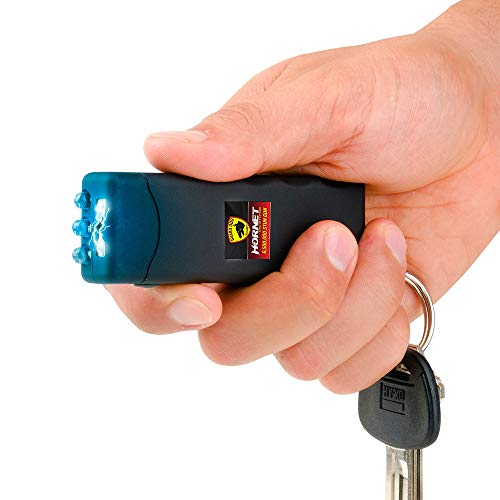 Guard Dog Security Hornet Keychain Stun Gun with LED Flashlight, World’s Smallest Rechargeable Stun Gun , Black