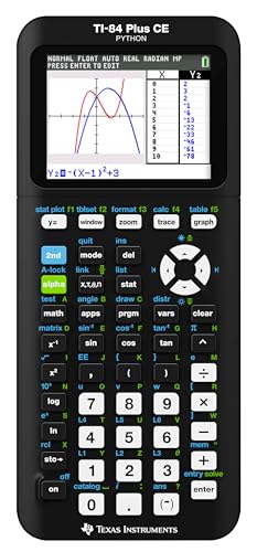 Texas Instruments TI-84 Plus CE Color Graphing Calculator, Black