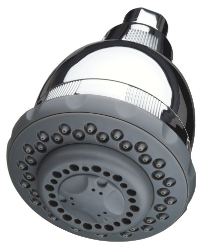 Culligan WSH-C125 Wall-Mounted Filtered Showerhead with Massage, 10,000 Gallon, Chrome, 8.5'L x 4.75'W