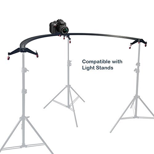 Round Dolly Camera Slider, Panoramic 180° Circular Camera Sliding Track System, AGG1837
