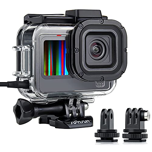 SOONSUN Skeleton Protective Housing Case for GoPro Hero 13/12 / 11/10 / 9 Black, Side Open Housing Shell with Skeleton Backdoor for Improved Audio Capture and Easy Access to Camera's Touch Screen