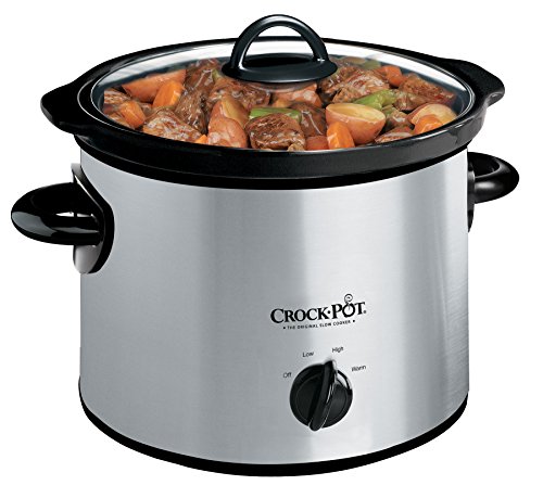 Crockpot Manual 3-Quart Slow Cooker Silver