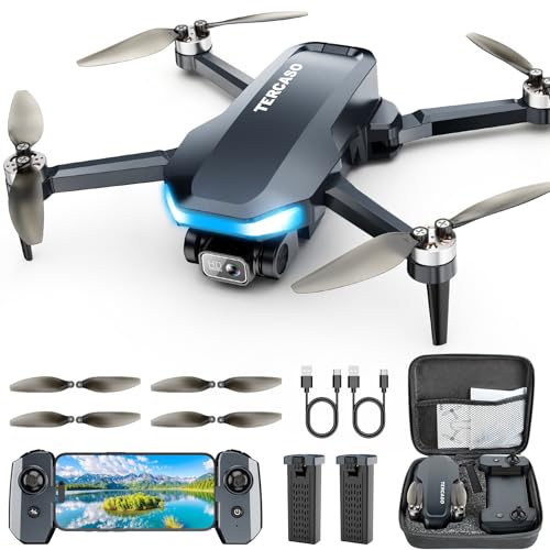 Drone with Camera for Adults - 2K HD Camera FPV Live Video, GPS Drone with Auto Return, Brushless Motor, Foldable Quadcopter, Follow Me, Headless Mode Remote Control for Kids Toys Gifts or Beginners
