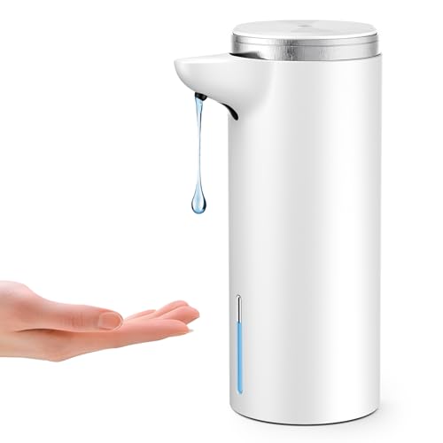 Automatic Soap Dispenser Touchless (Upgrade Auto & Manual Modes) - IPX7 Waterproof - Adjustable Volume for Thick & Thin Liquid - USB C Rechargeable Dish/Hand Soap Dispenser for Bathroom Kitchen