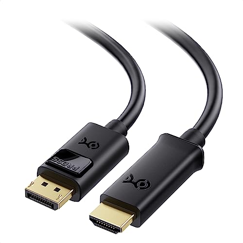 Cable Matters Unidirectional DisplayPort to HDMI Cable - 15ft, Gold-Plated DP to HDMI Cable, Display Port to HDTV/Monitor/Projector Conversion Cord