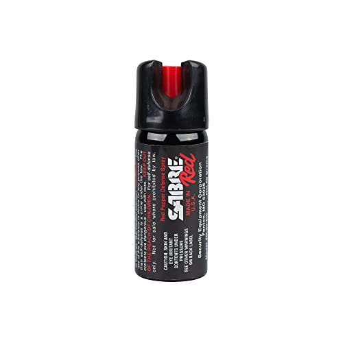SABRE Magnum 60 Pepper Spray, 15 Bursts, 12-Foot (4-Meter) Range, Large 45 Gram Canister, UV Marking Dye, Wide Cone Spray Pattern, Black