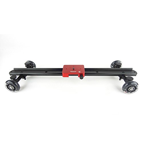 Kamerar SD-1 DSLR DV Camera Track Dolly Slider Video Stabilization System (Black/Red)