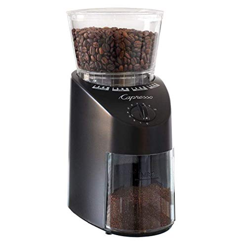 Capresso Infinity Conical Burr Grinder, Black 8.8 oz
