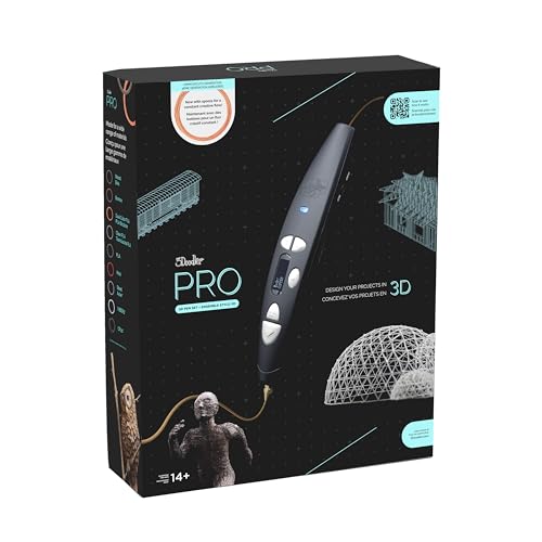 3Doodler PRO(2025) 3D Printing Pen, Design and Prototyping Tool for Creative Professionals, Includes Speciality Plastic Materials, Interchangable Nozzle Set and More