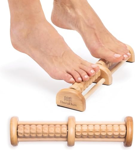 TheraFlow Small Dual Foot Massager for Neuropathy - for Plantar Fasciitis Relief - Foot Roller for Foot Pain Relief | Feet Massager for Pain Relief and Circulation - Ideal Gifts for Mom