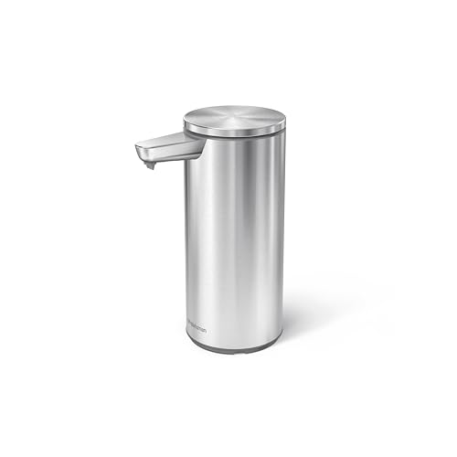 simplehuman 9 oz. Touch-Free Automatic Rechargeable Sensor Pump, Brushed Stainless Steel, New