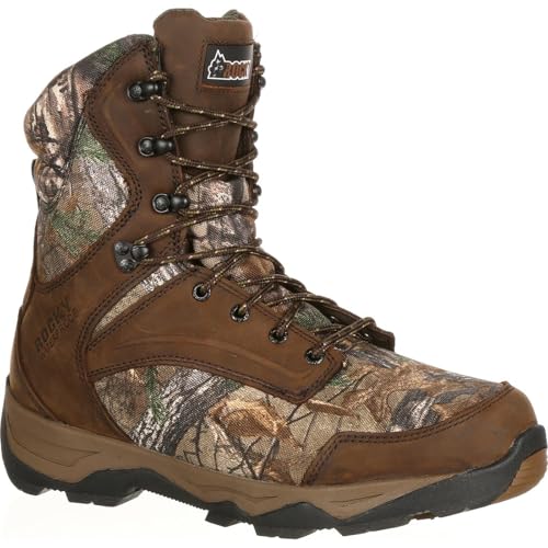 ROCKY Retraction Waterproof 800G Insulated Outdoor Boot, Realtree Xtra, Size 10(M)