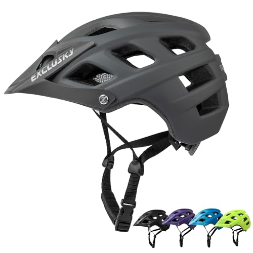 Exclusky Bike Helmet Adults Lightweight Bicycle Helmet Mountain Bike Helmet for Men Women