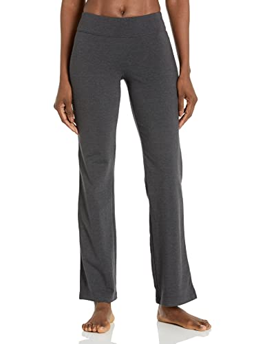 Spalding Womens Bootleg Yoga Pants, Heather Grey, Large US
