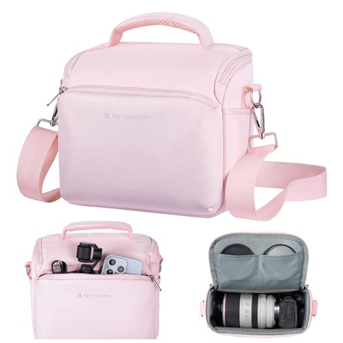 K&F Concept Camera Sling Bag Small Crossbody Camera Case DSLR/SLR/Cute Compact Shoulder Photography Bags for Photographers