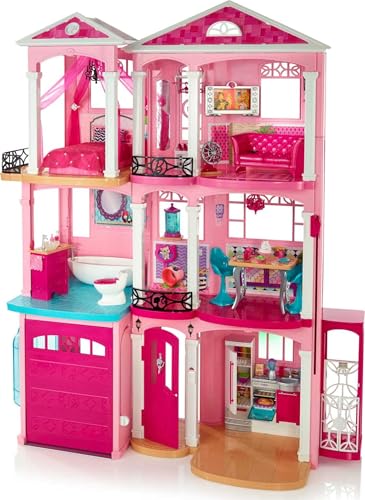 Barbie Dreamy Dreamhouse for Barbie Doll Features Interactive Lights, Sounds and Motion, a Pool and Garage!