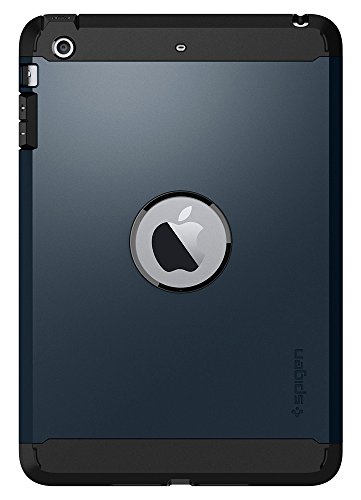 Spigen Tough Armor Designed for iPad Mini 3 Case, iPad Mini 2 Case, iPad Mini Case - Metal Slate