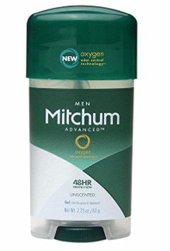 Mitchum Anti-Perspirant and Deodorant, Power Gel, Unscented, 2.25 Ounce (Pack of 6)packaging may vary