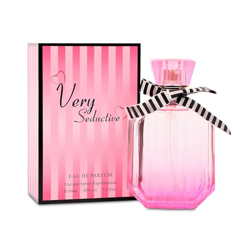 Very Seductive Women Perfume 3.4 Fl Oz Eau de Parfum Natural Spray Notes of Purple Passion Fruit, Shangri-La Peony & Vanilla Orchid Holiday Gift for All Day Use