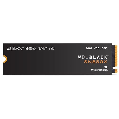 WD_BLACK 2TB SN850X NVMe Internal Gaming SSD Solid State Drive - Gen4 PCIe, M.2 2280, Up to 7,300 MB/s - WDS200T2X0E