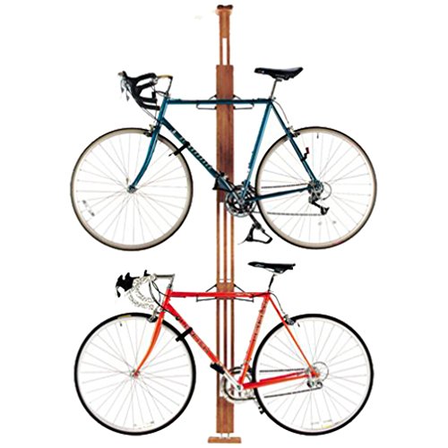 gearup OakRak Floor to Ceiling Storage Rack, Golden Pecan