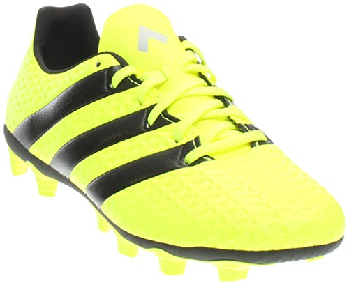 adidas Men's ACE 16.4 FxG Soccer Shoe, Solar Yellow/Black/Metallic Silver, 10 M US